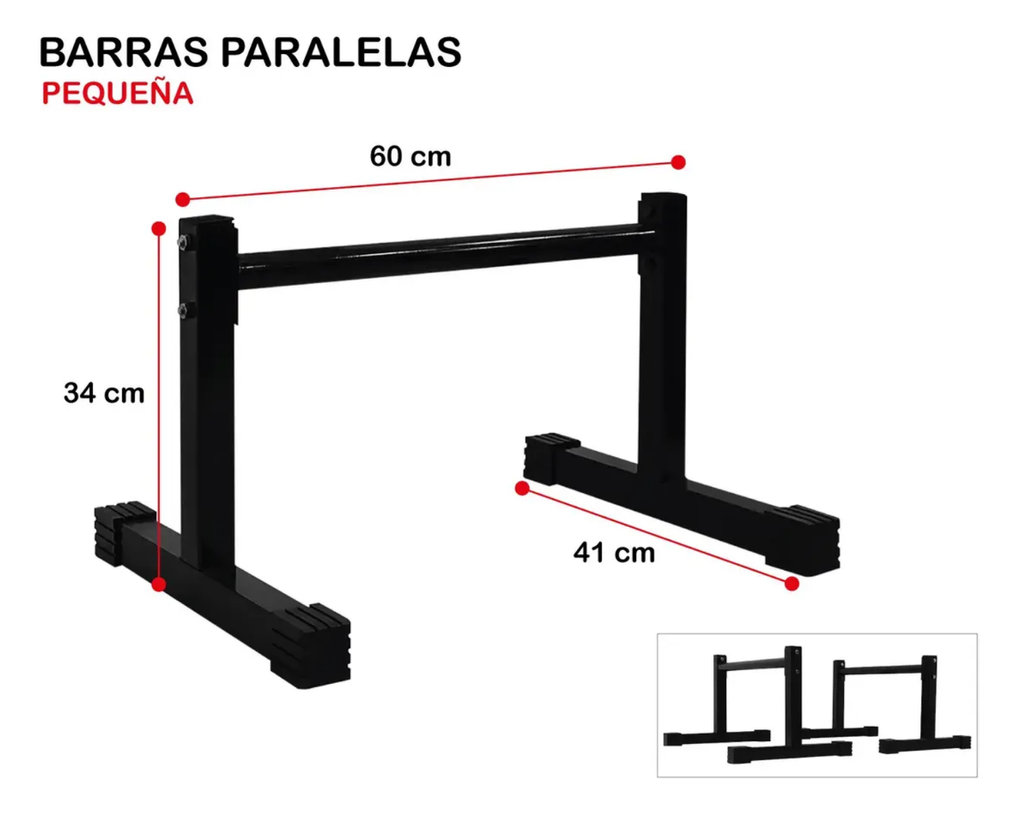 Barras Paralelas de 30 cm
