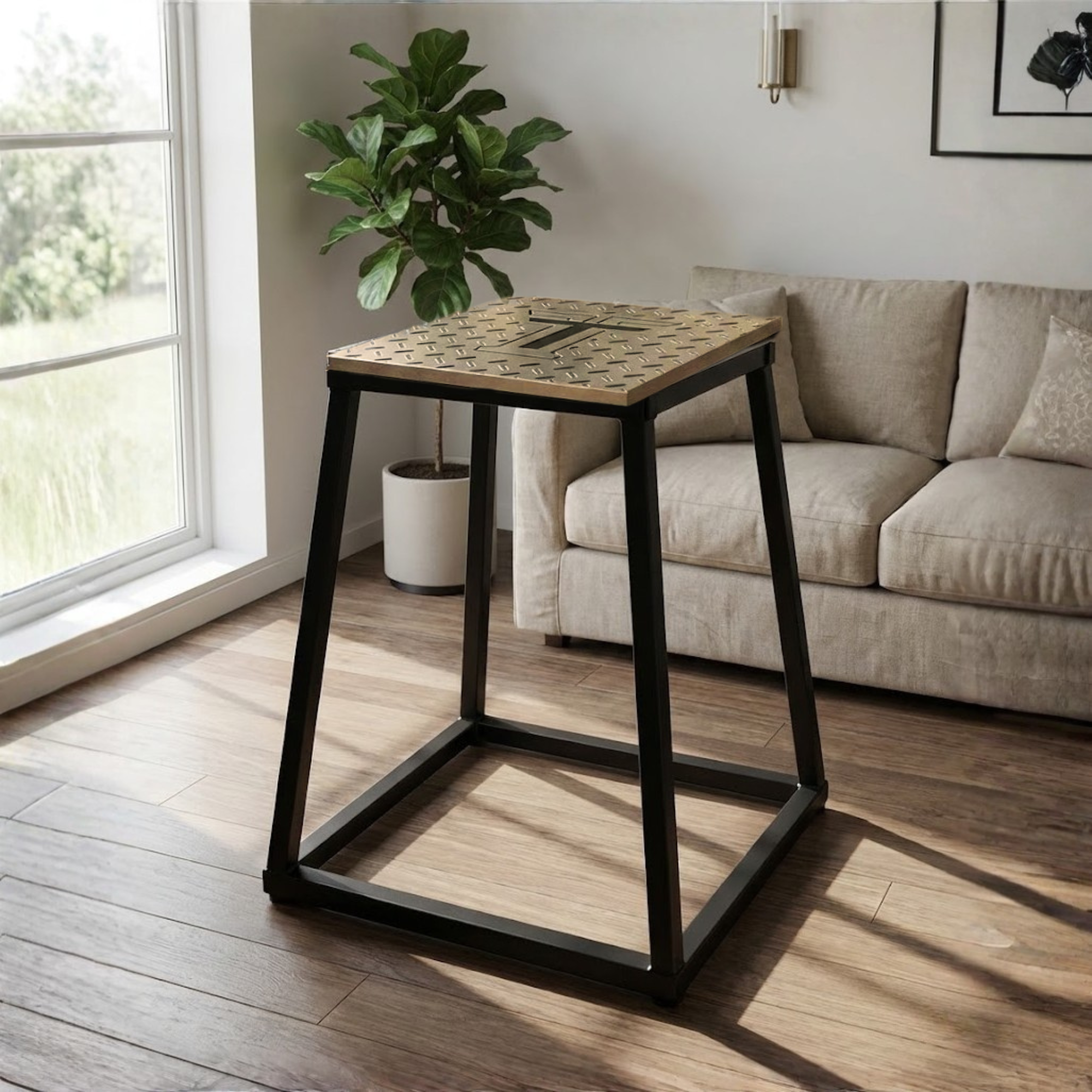 Banco pliométrico de 60 cm.