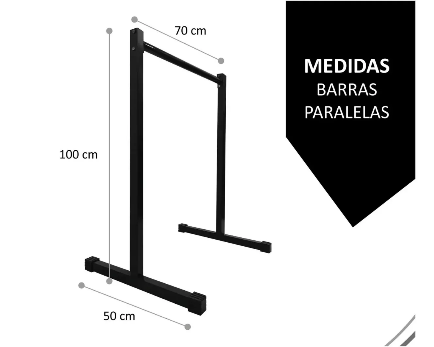Barras Paralelas de 100 cm.