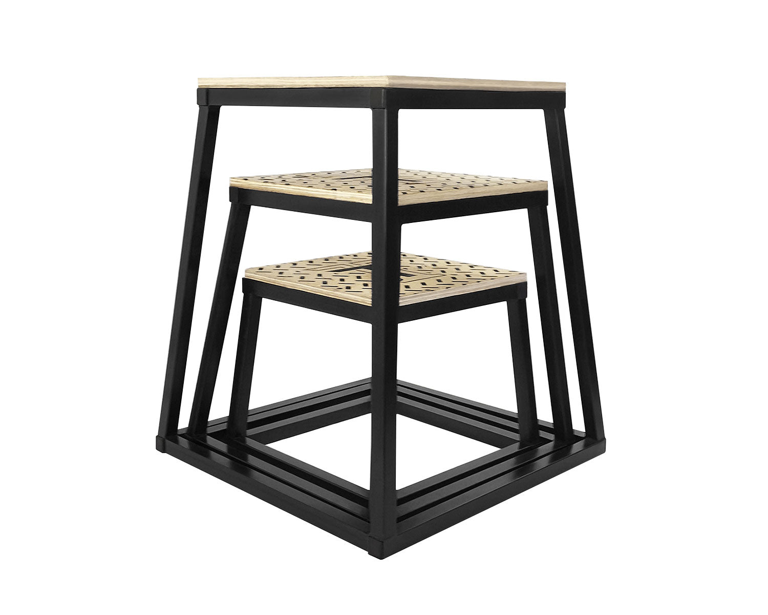 Kit de Bancos Pliométricos (30 + 45 + 60 cm)